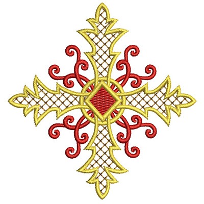 Matriz de matriz Matriz De Bordado Cruz Motivo